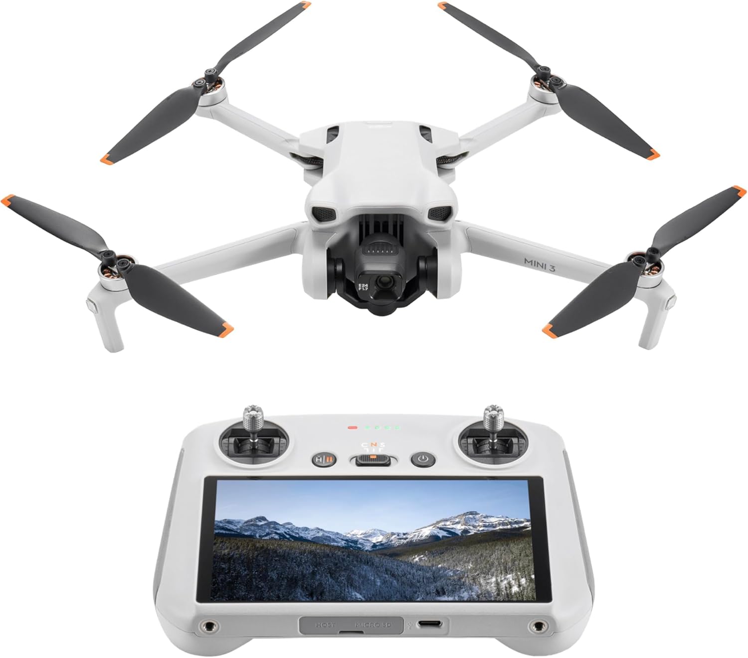 DJI Mini 3 (DJI RC) – Leichte, Faltbare Mini Drohne mit Kamera 4K HDR