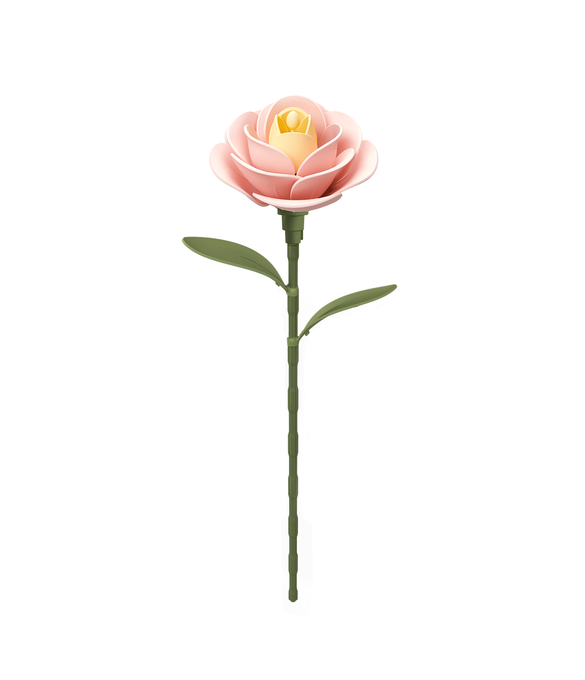 Hellrosa – ROKR Kamelie Blumen Bausatz zum Basteln AD011 – Ansicht 4