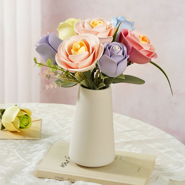 Grün – ROKR Rose Bausatz Kunstblume zum Selberbauen AD021 – Ansicht 6