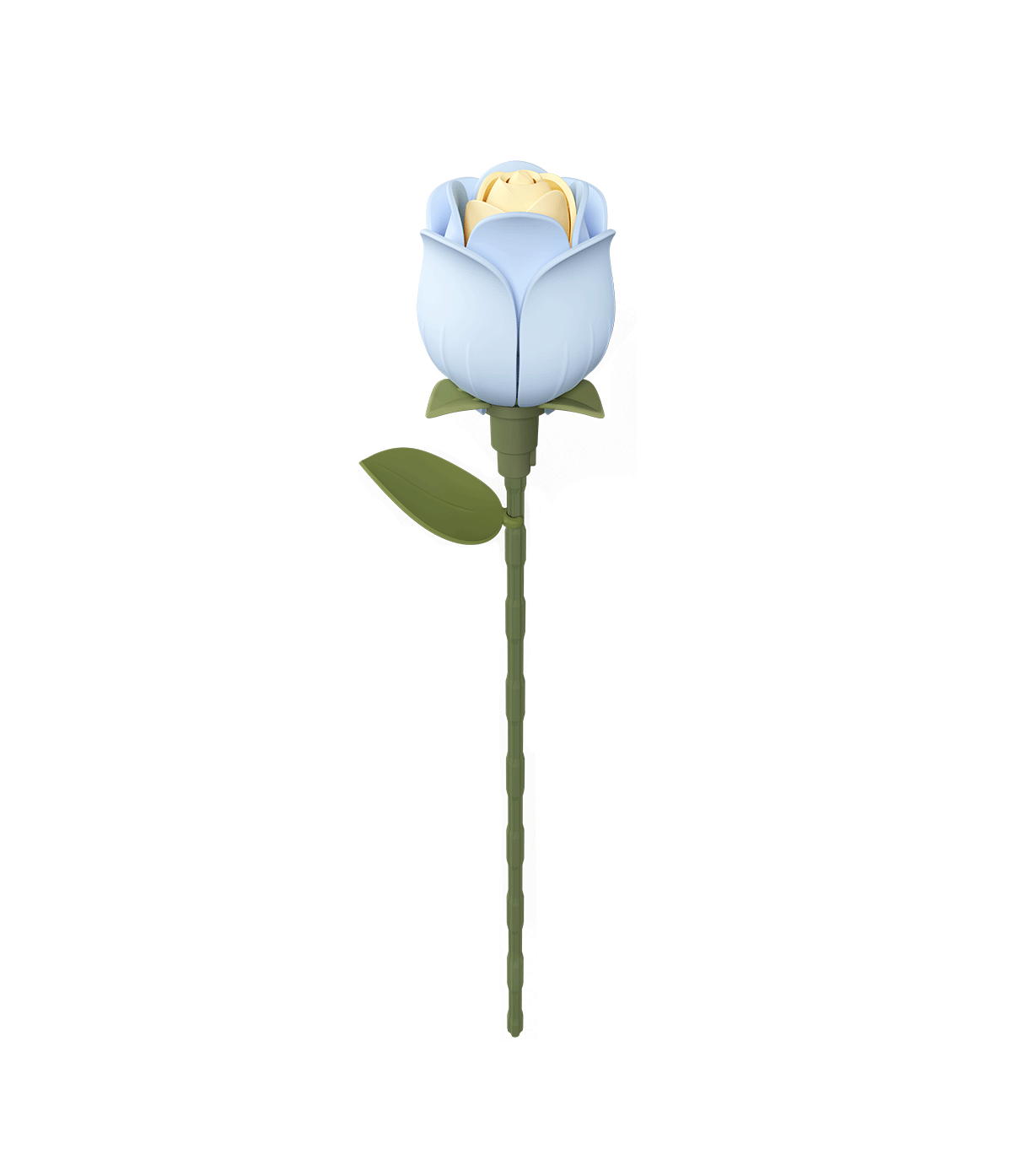 Blau – ROKR Rose Bausatz Kunstblume zum Selberbauen AD021 – Ansicht 4