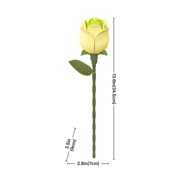Grün – ROKR Rose Bausatz Kunstblume zum Selberbauen AD021 – Ansicht 5