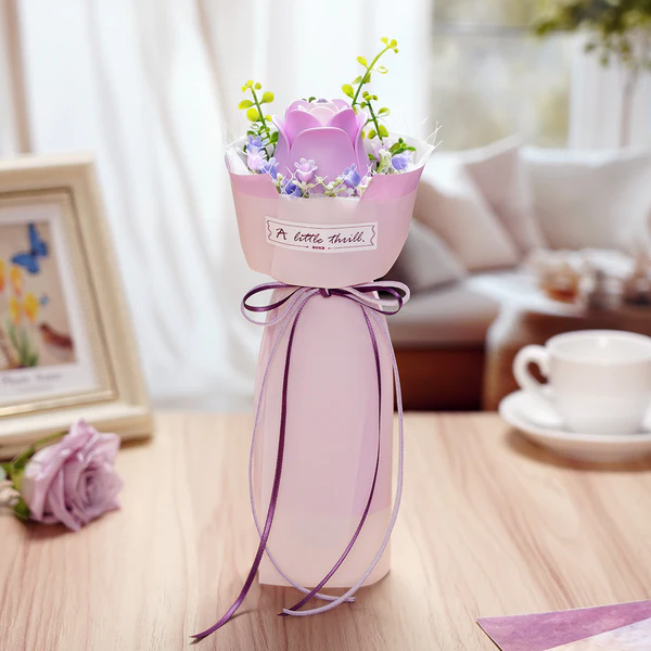 ROKR Holzblumen Bausatz Lila Rose – Purple Rose AF021 – Ansicht 5