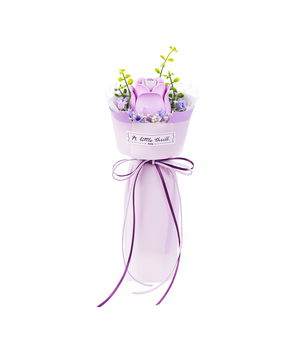 ROKR Holzblumen Bausatz Lila Rose – Purple Rose AF021 – Ansicht 4