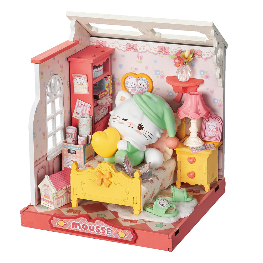 Rolife DIY Miniaturhaus Katzen-Schlafzimmer – Mousse's Sweet Night DA006 – Ansicht 6