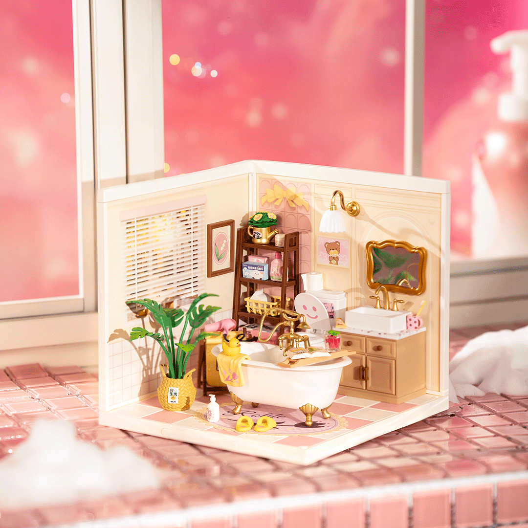 Rolife DIY Miniaturhaus Badezimmer – Pop Bubble Bathroom DW014B – Ansicht 5