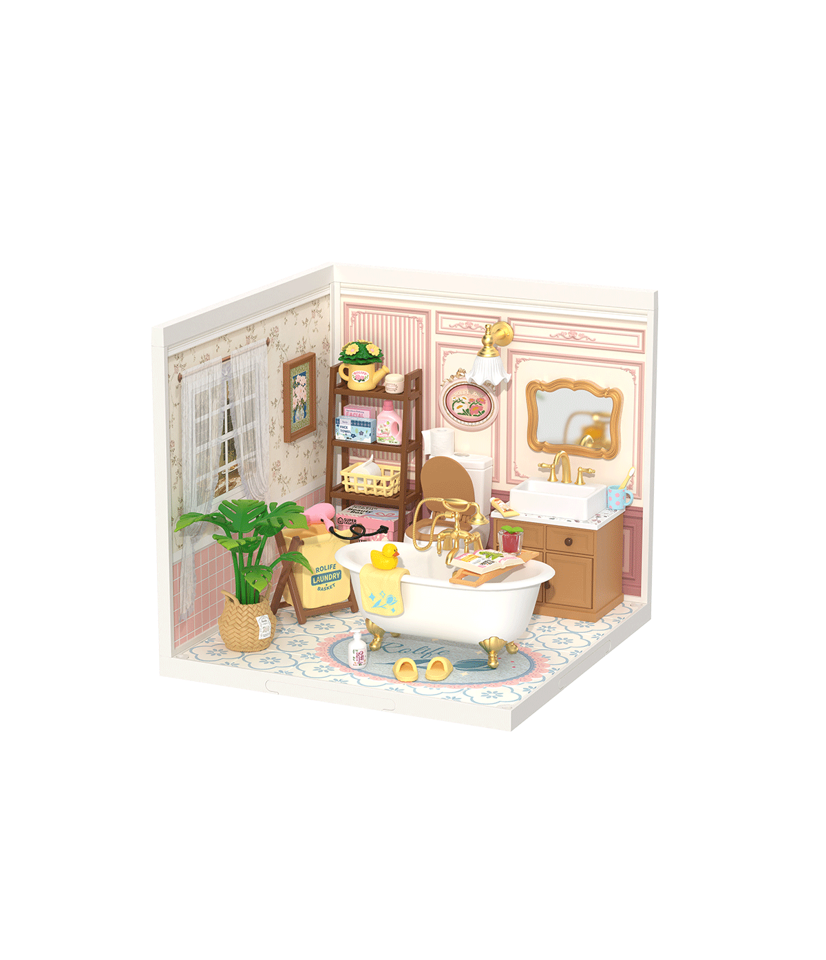 Rolife DIY Miniaturhaus Badezimmer – Pop Bubble Bathroom DW014B – Ansicht 4