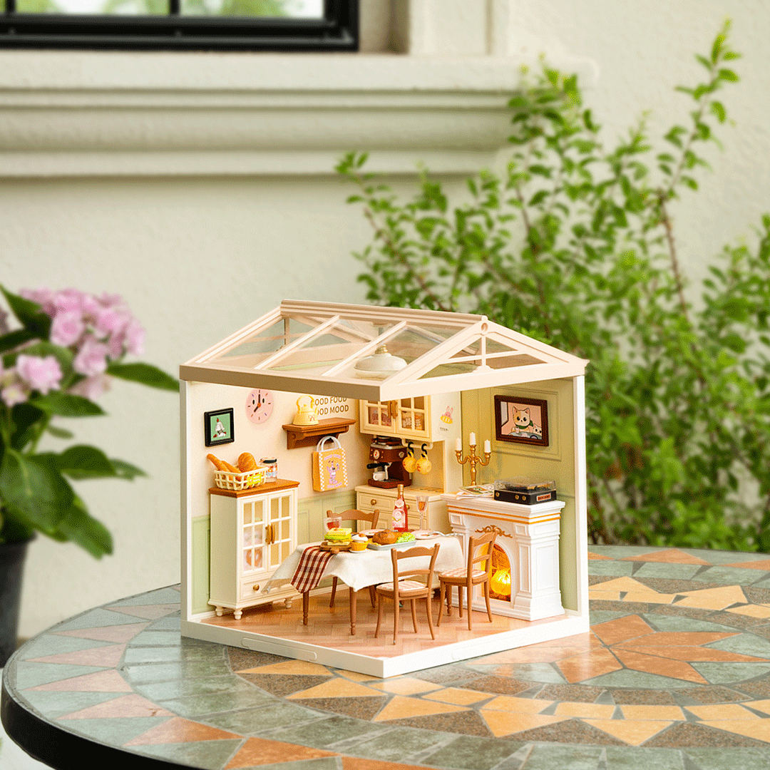 Rolife DIY Miniaturhaus Esszimmer – Warm Dining Room DW015B – Ansicht 5