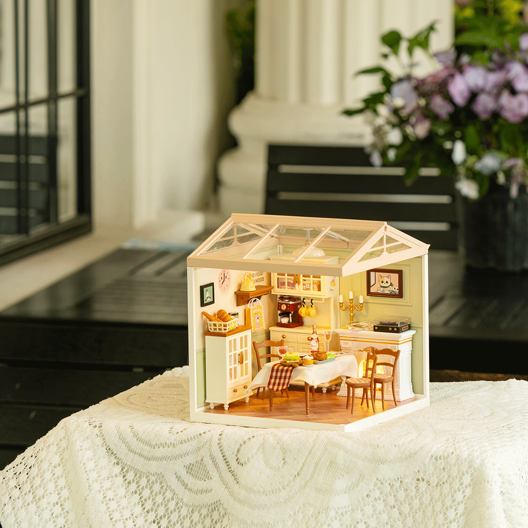 Rolife DIY Miniaturhaus Esszimmer – Warm Dining Room DW015B – Ansicht 6