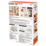 Stapelbares Miniaturhaus Panda Hot Pot als Geschenk für Miniatur-Fans