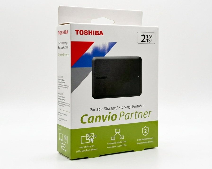Toshiba Canvio Partner, 2 TB, 2.5", 3.2 Gen 1 (3.1 Gen 1), Schwarz