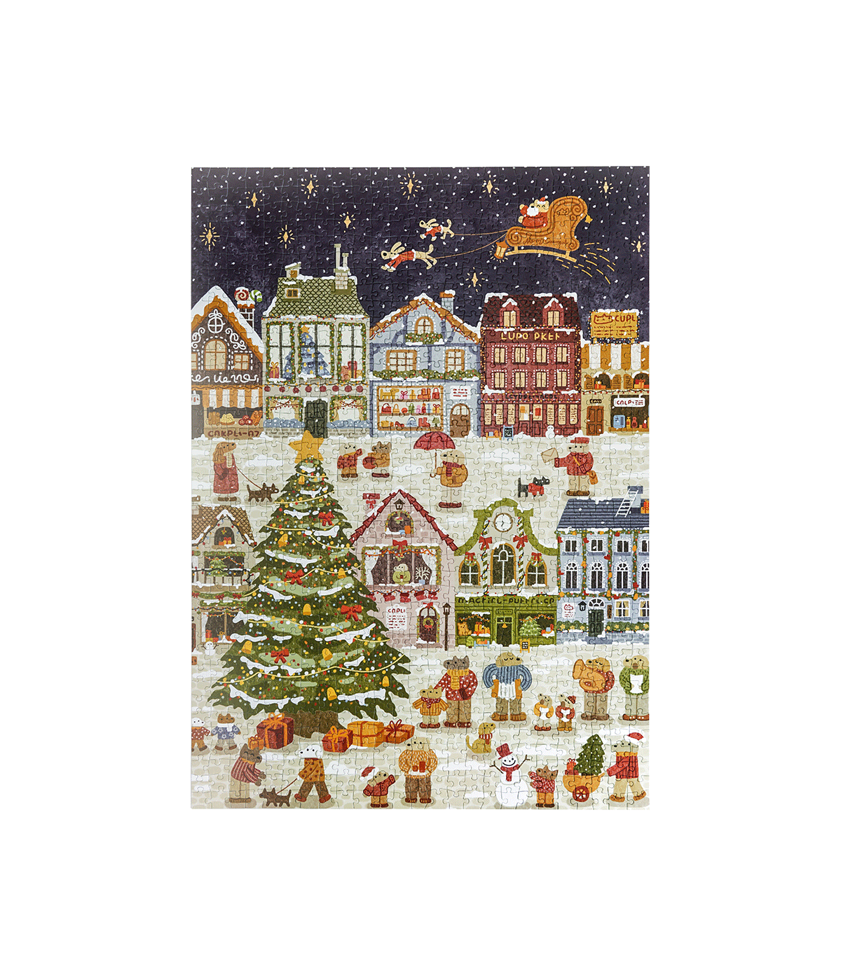 Rowood Weihnachtspuzzle 1000 Teile Welpen Heiligabend PT015 – Ansicht 5