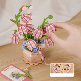 Rowood Holzblumen Bausatz Maiglöckchen Pink Lily of the Valley TF003 – Ansicht 6