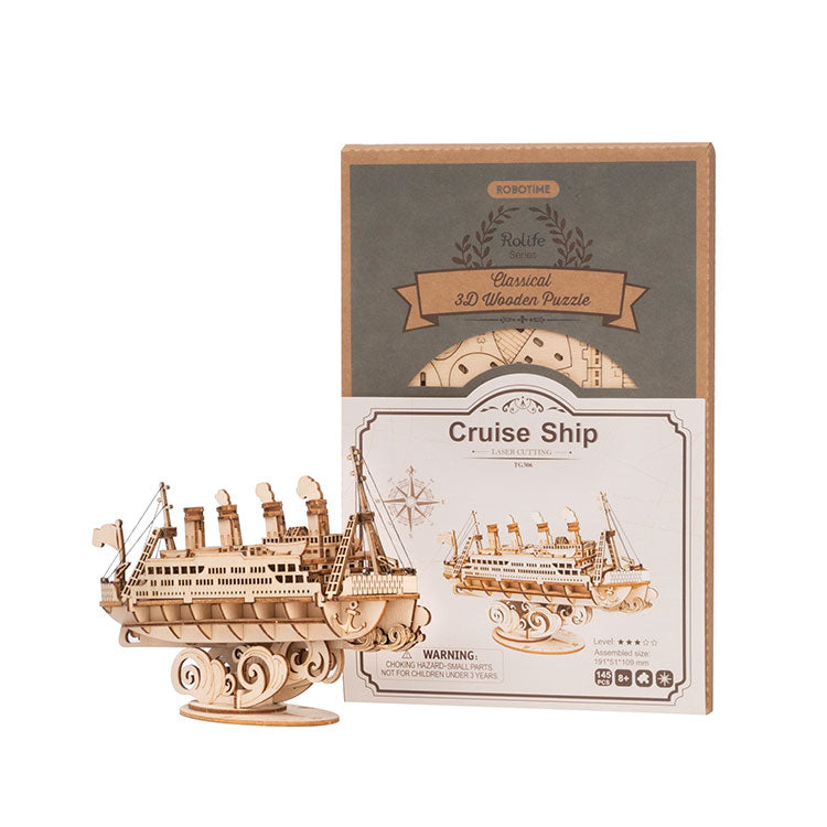 Rolife 3D Holzpuzzle Schiff Kreuzfahrtschiff TG306 – Ansicht 6