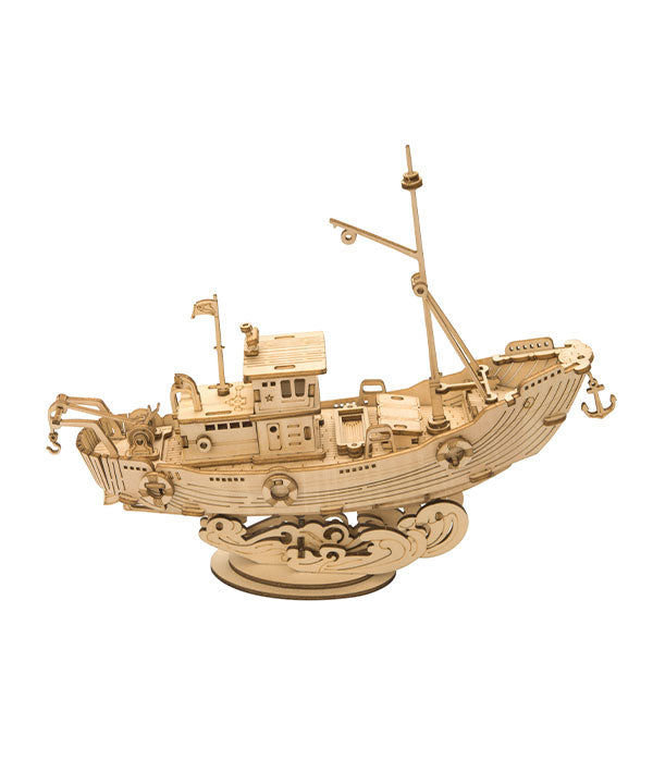 Rolife 3D Holzpuzzle Schiff Fischerboot – Fishing Ship TG308 – Ansicht 4