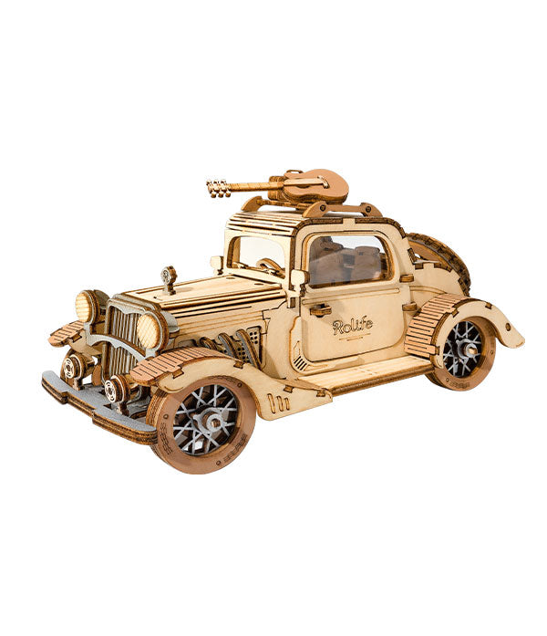 Rolife 3D Holzpuzzle Oldtimer Zweisitzer – Vintage Car TG504 – Ansicht 6