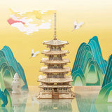 Rolife 3D Holzpuzzle Pagode – Five-storied Pagoda TGN02 – Ansicht 6
