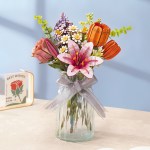 Rowood Holzblumen Bausatz Rosa Lilie – Pink Lily TW071 – Ansicht 6