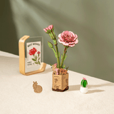 Rot – Rowood Holzblumen Bausatz Nelke – Carnation TW051-B – Ansicht 7