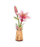 Rowood Holzblumen Bausatz Rosa Lilie – Pink Lily TW071 – Ansicht 4