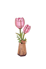 Rosa – Rowood Holzblumen Bausatz Tulpen TW081 – Ansicht 6