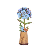 Rowood Holzblumen Bausatz Hortensie Blue Hydrangea TW141 – Ansicht 4