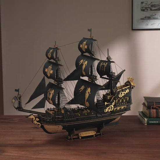 ROKR Seepferd-Barke 3D Holzpuzzle Segelschiff – The Seahorse Barque MCB02 – Video 1