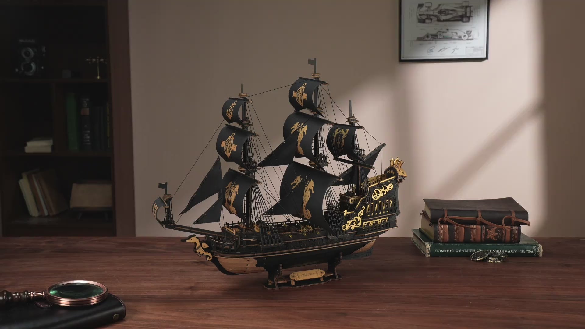 ROKR Seepferd-Barke 3D Holzpuzzle Segelschiff – The Seahorse Barque MCB02 – Video 1