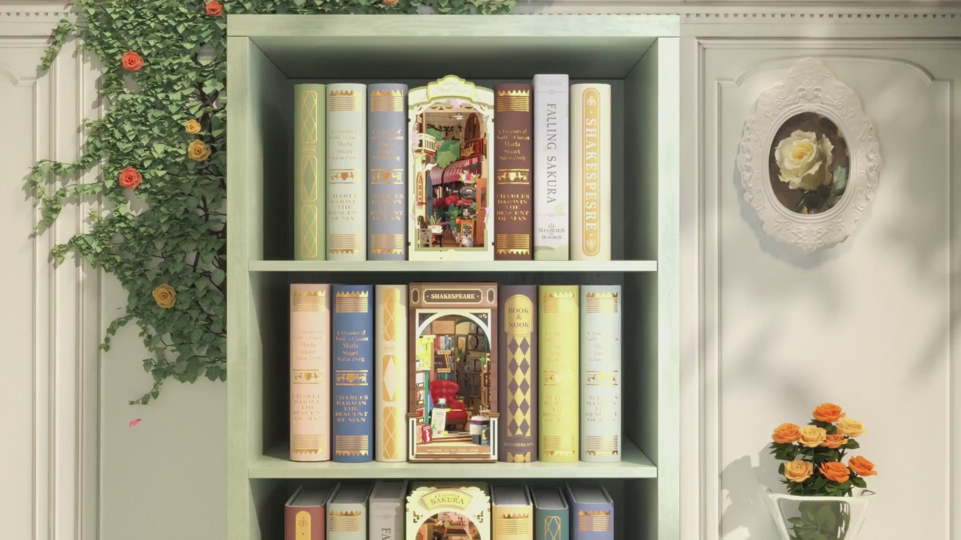 Rolife Floral Corner Book Nook Bausatz Blumenladen TGB09 – Video 1