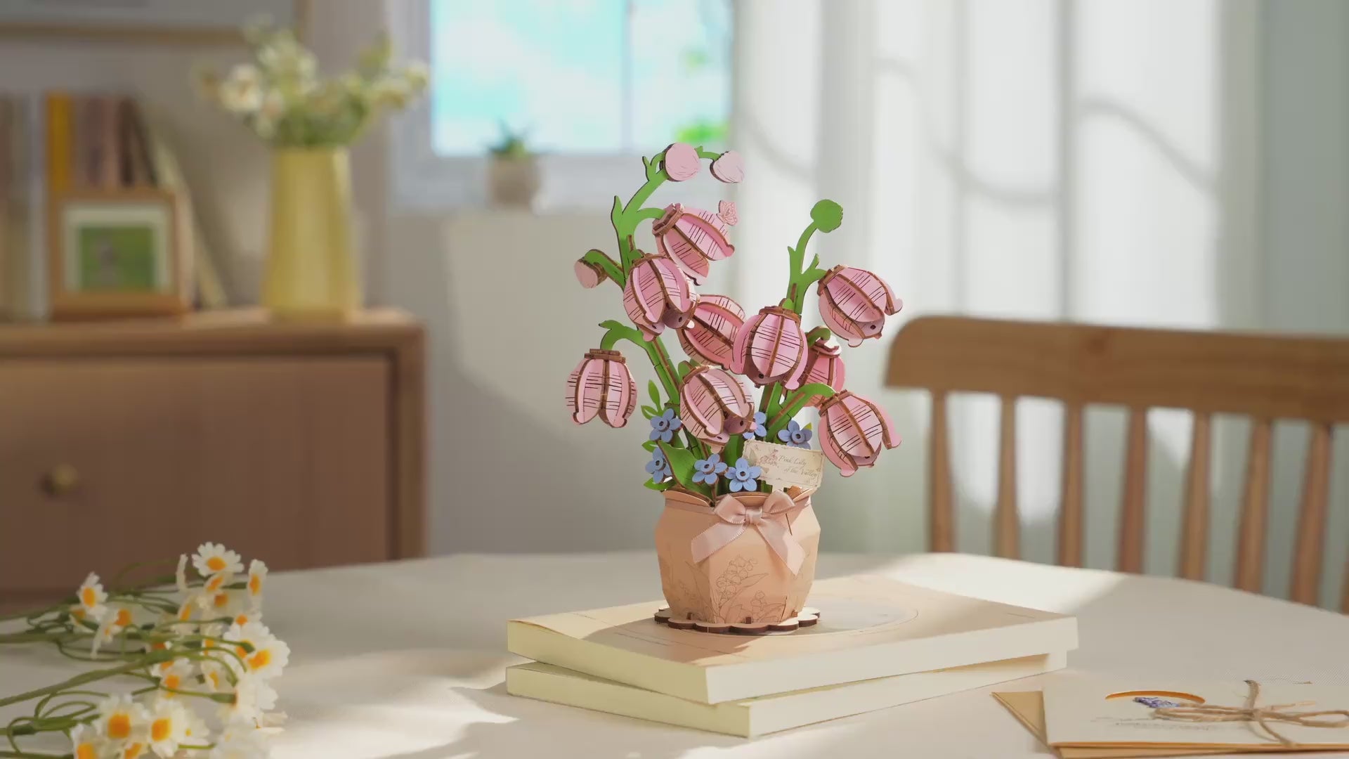 Rowood Holzblumen Bausatz Maiglöckchen Pink Lily of the Valley TF003 – Video 1