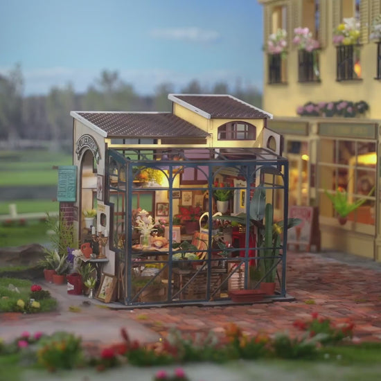 Rolife DIY Miniaturhaus Blumenladen – Emily's Flower Shop DG145-A – Video 1