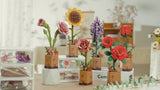 Rot – Rowood Holzblumen Bausatz Rose – Rose TW041 – Ansicht 2