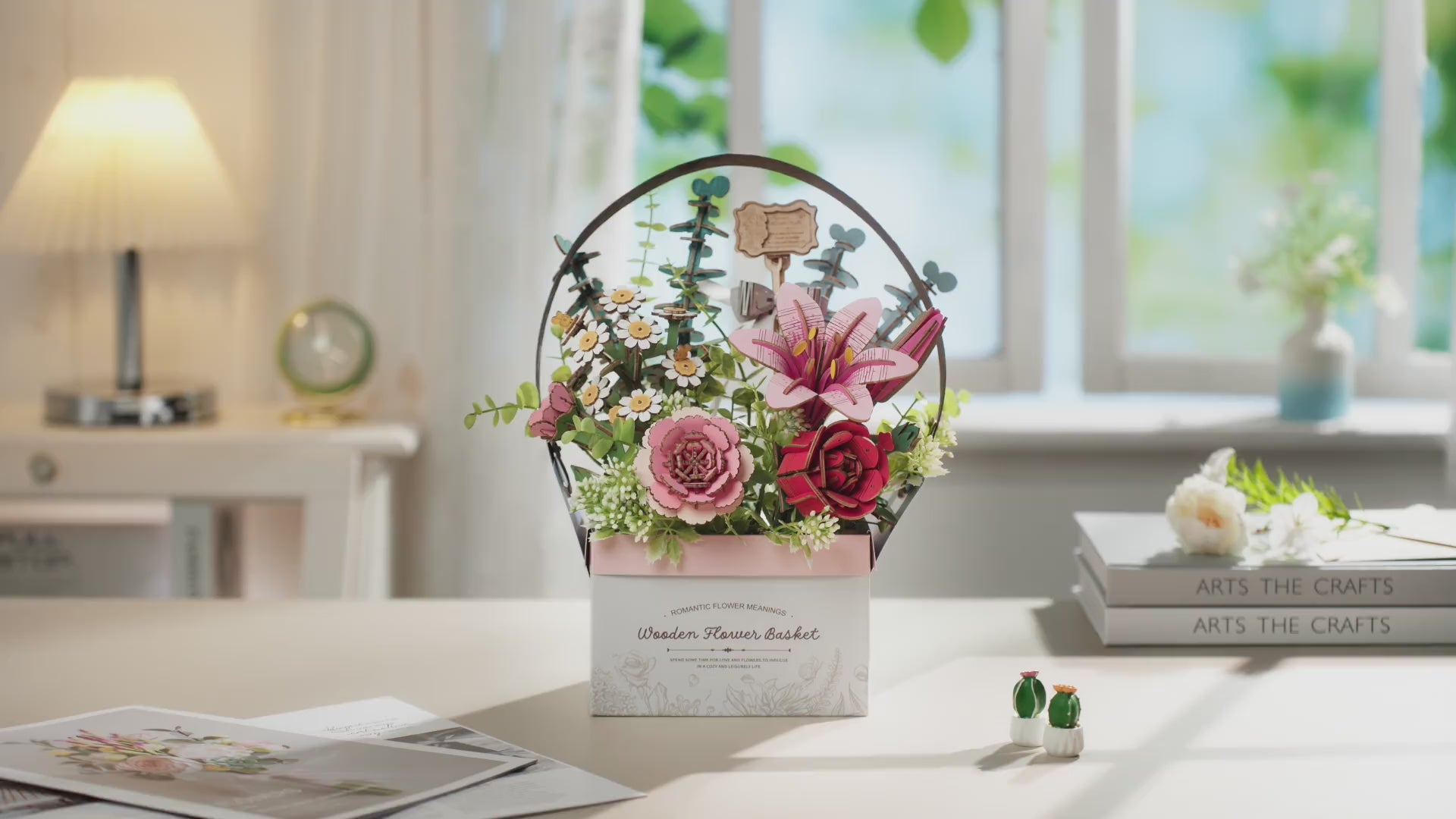 Rowood Holzblumen Bausatz Blumenkorb TW03H – Video 1