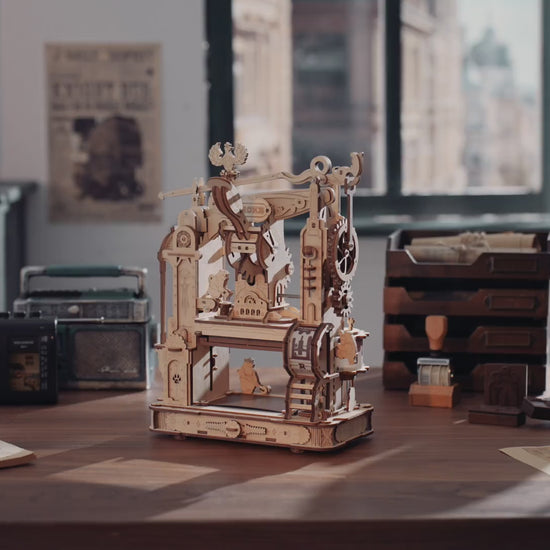ROKR 3D Holzpuzzle Druckerpresse – Classic Printing Press LK602 – Video 1
