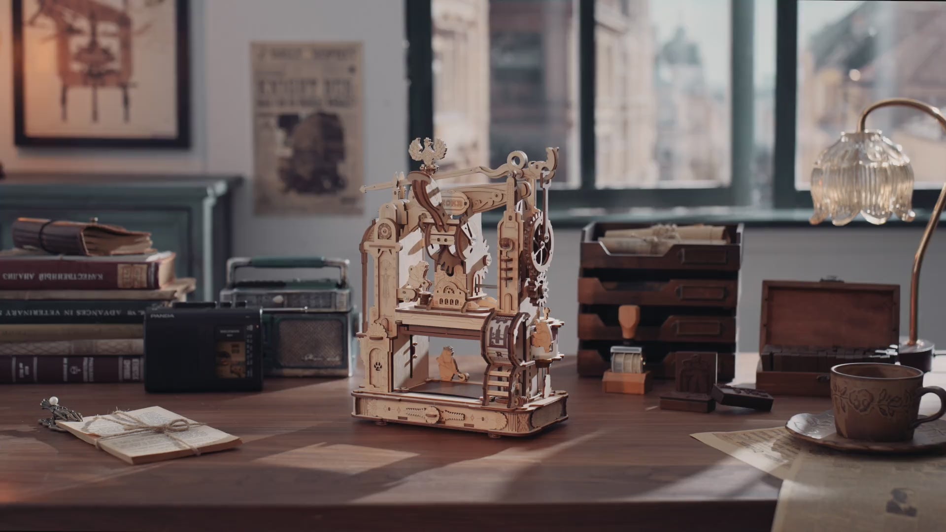 ROKR 3D Holzpuzzle Druckerpresse – Classic Printing Press LK602 – Video 1