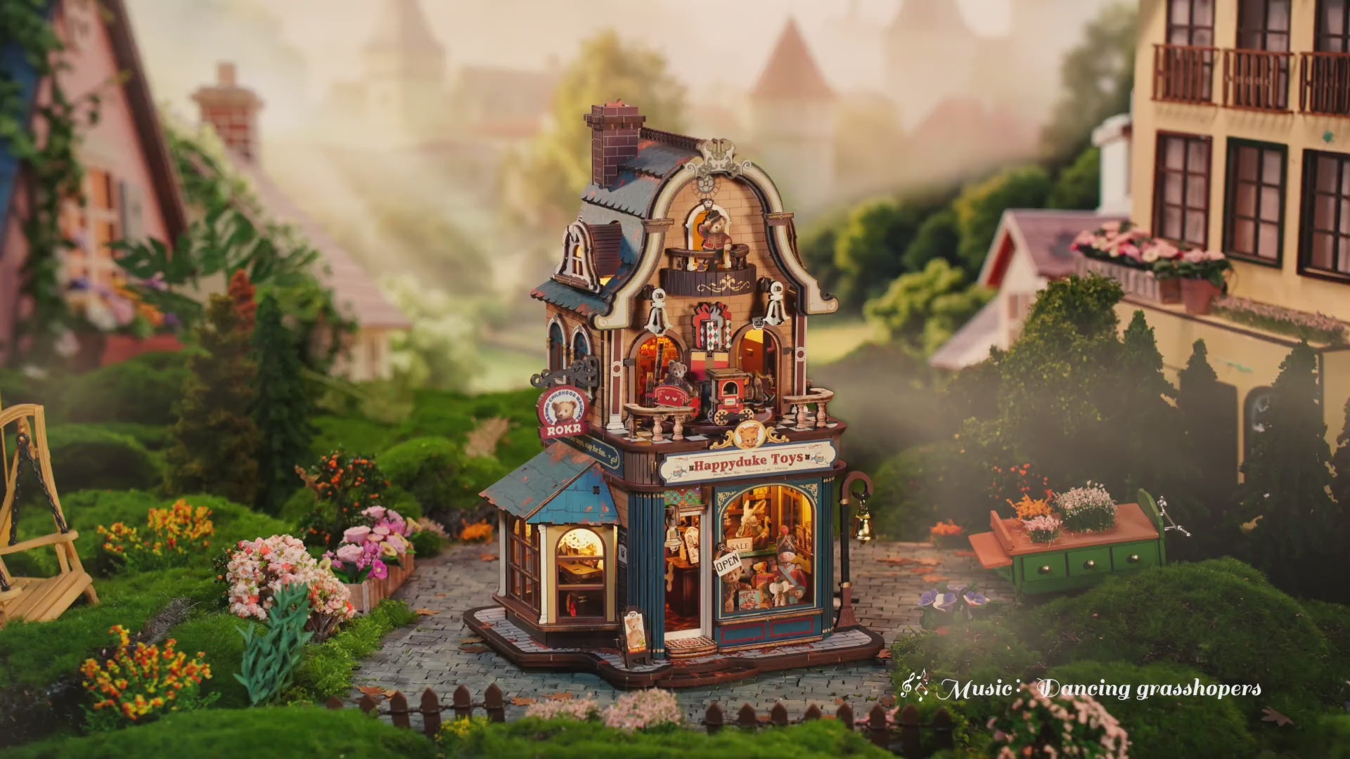 ROKR 3D Holzpuzzle Spielzeugladen Happyduke Toys EAM01 – Video 1