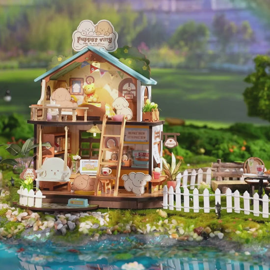 Rolife DIY Miniaturhaus Hundevilla Puppy's Cozy Villa DG169 – Video 1