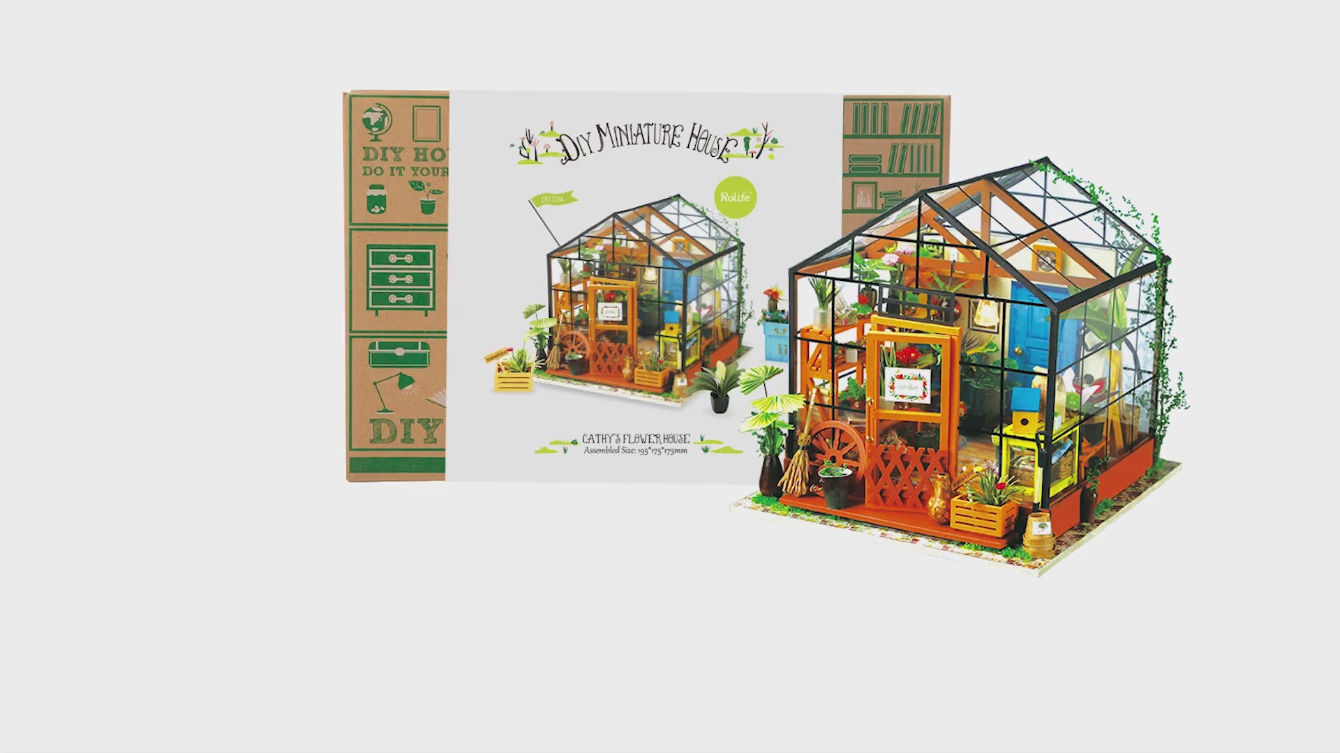 Rolife DIY Miniaturhaus Cathys Blumenhaus – Flower House DG104-C – Video 1