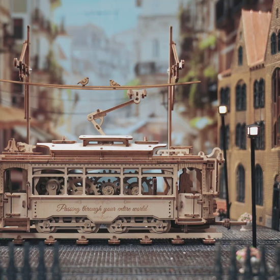ROKR 3D Holzpuzzle Straßenbahn Tramcar LK801 – Video 1