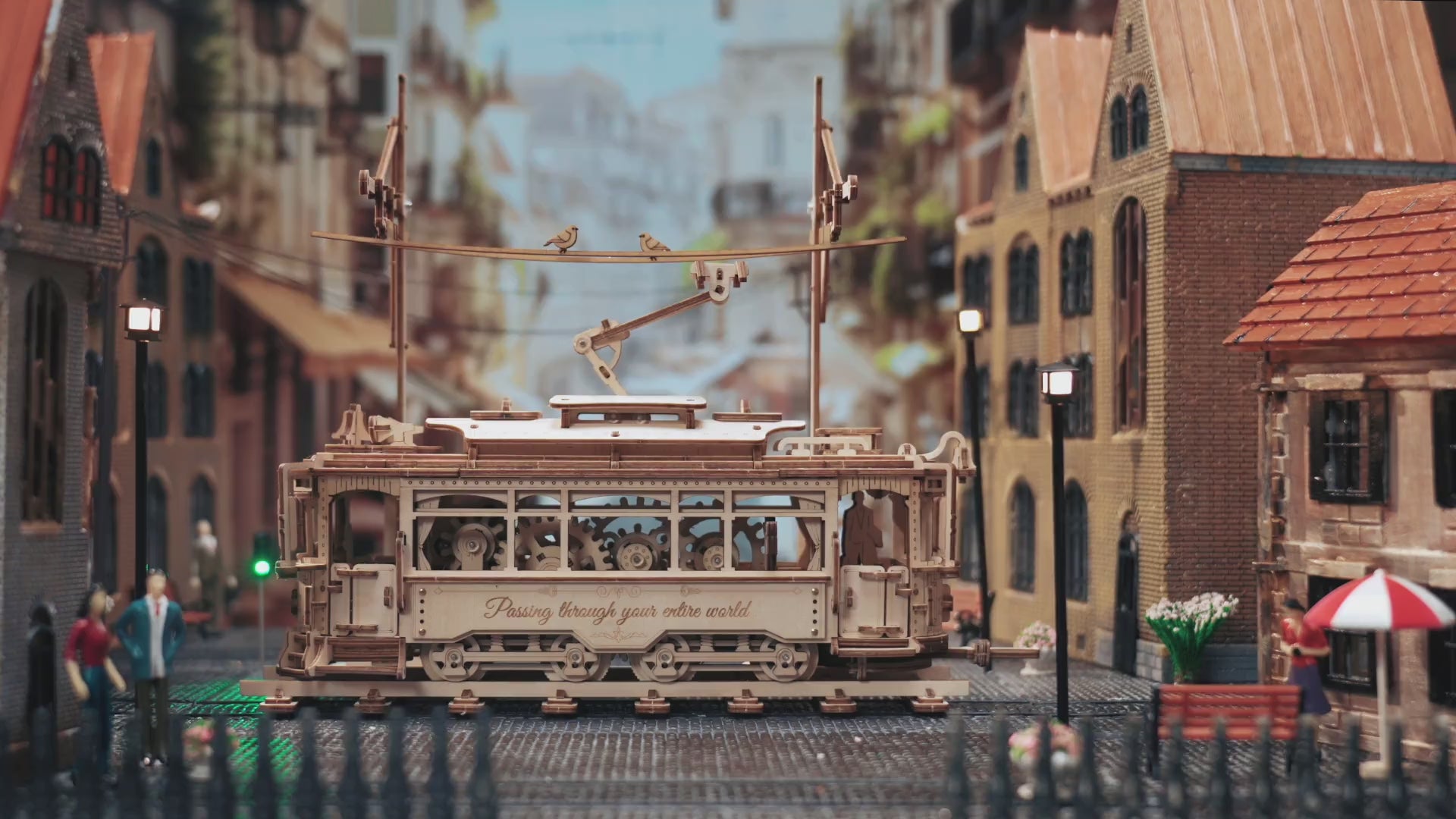 ROKR 3D Holzpuzzle Straßenbahn Tramcar LK801 – Video 1