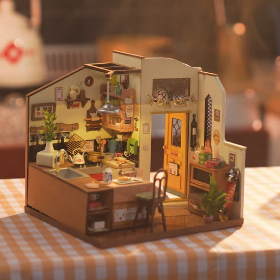 Rolife DIY Miniaturhaus Retro-Küche – Cozy Kitchen DG159 – Video 1