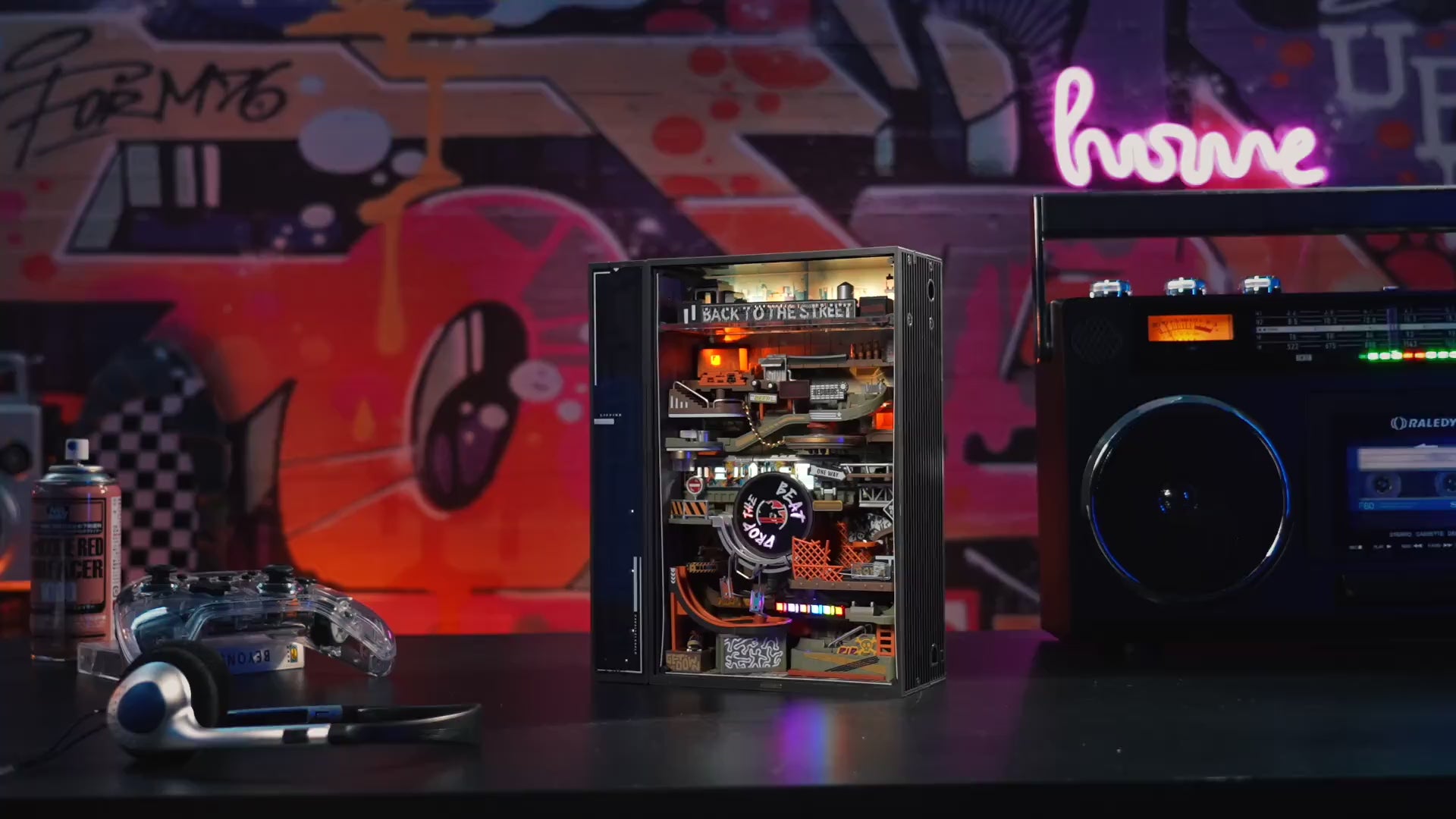 ROKR Hip Hop Street Murmelbahn 3D Holzpuzzle MR03S – Video 1