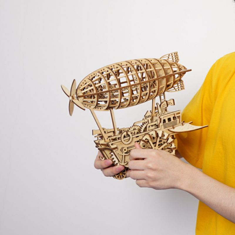 3D Holzpuzzle Geschenkidee: ROKR Air Vehicle für Bastler