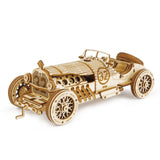 3D Holzpuzzle Rennwagen MC401 Cockpit mit Armaturenbrett und gravierten Uhren