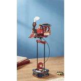 Landkarte auf der Unterseite der ROKR Power Express Gravity Swing Lokomotive