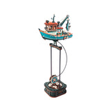 ROKR 3D Holzpuzzle Fischerboot Lucky Trawler MCD08 fertig aufgebaut