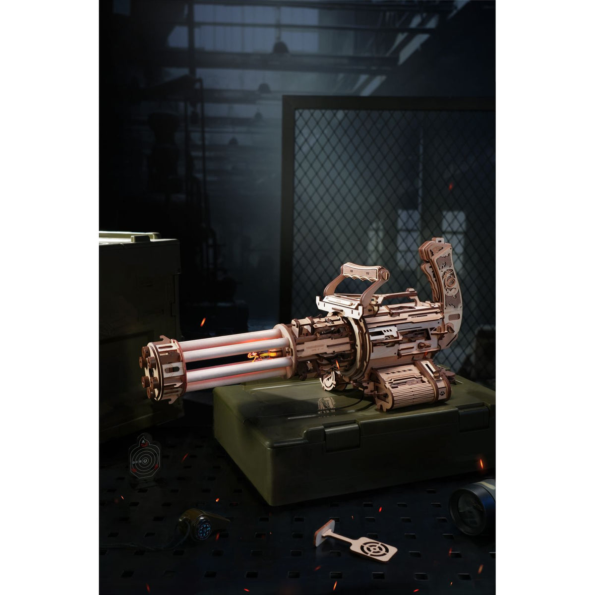 ROKR Justice Guard Serie: Rotating Barrel Machine Gun mit LED-Lichteffekt