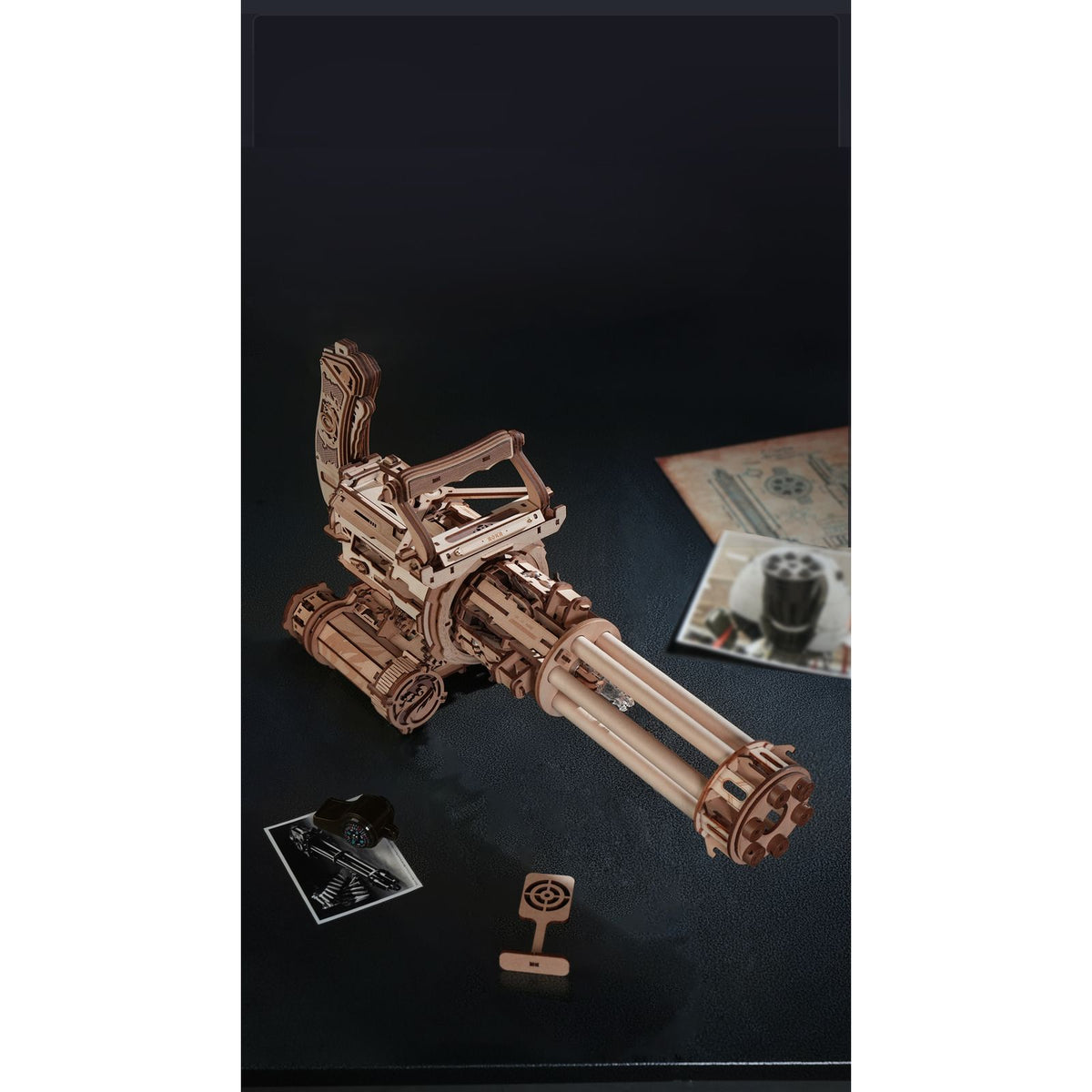 Handgriff und Griff der ROKR Rotating Barrel Machine Gun im Detail