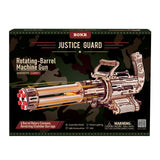 412 vorgelaserte Holzteile für das ROKR 3D Holzpuzzle Rotating Barrel Machine Gun