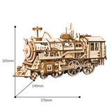 ROKR LK701 Lokomotive mit Zahnrädern und Antriebsstangen aus Holz