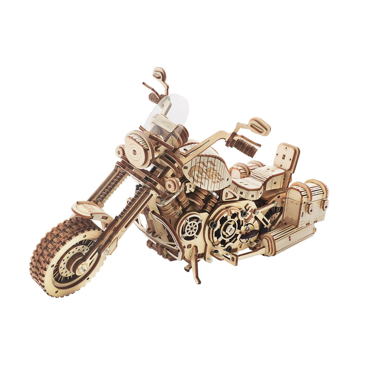 ROKR 3D Holzpuzzle Motorrad Cruiser LK504 fertig aufgebaut